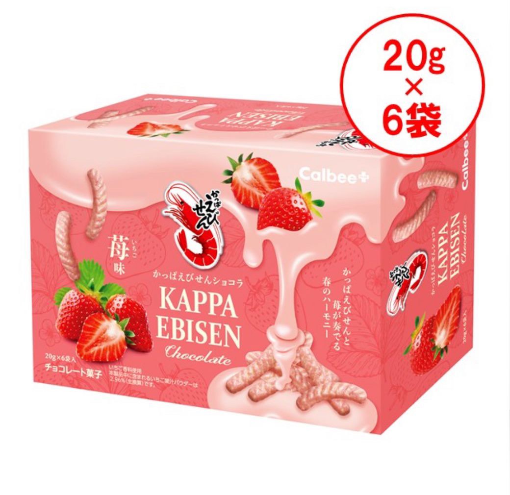 【現貨】【現貨】Calbee|草莓朱古力蝦條-RS023