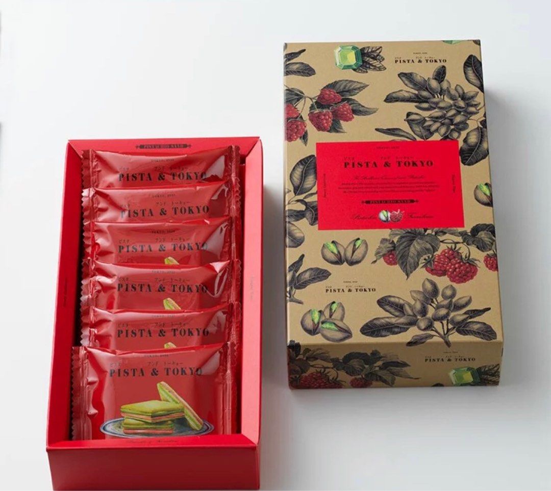 【現貨】日本Pista & Tokyo 開心果紅桑子朱古力夾心餅-RS021