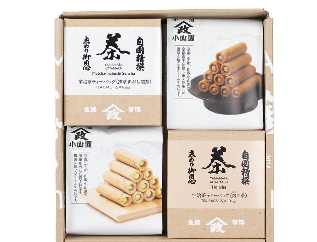 【現貨】日本山政小山園茶包蛋捲禮盒-RS015