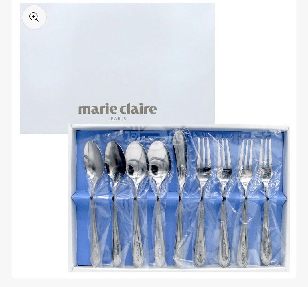 日本直送marie claire 簡約雅緻日本製不鏽鋼餐具套裝 (9件餐具)-RSZ020